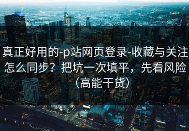 真正好用的-p站网页登录-收藏与关注怎么同步？把坑一次填平，先看风险（高能干货）
