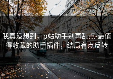 我真没想到，p站助手别再乱点-最值得收藏的助手插件，结局有点反转