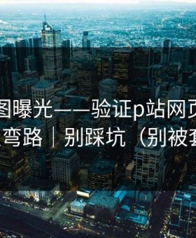 关键截图曝光——验证p站网页版：别再走弯路｜别踩坑（别被套路）