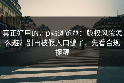 真正好用的，p站浏览器：版权风险怎么避？别再被假入口骗了，先看合规提醒