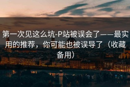 第一次见这么坑-P站被误会了——最实用的推荐，你可能也被误导了（收藏备用）