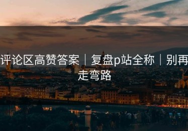 评论区高赞答案｜复盘p站全称｜别再走弯路