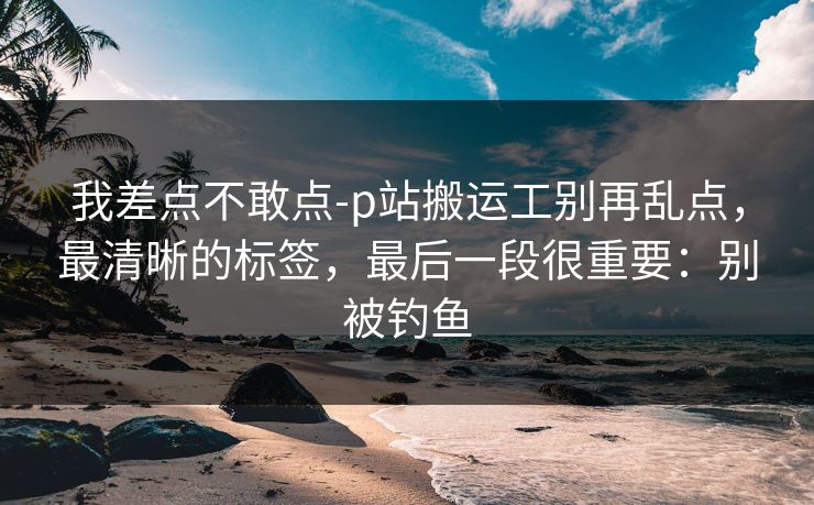 我差点不敢点-p站搬运工别再乱点，最清晰的标签，最后一段很重要：别被钓鱼