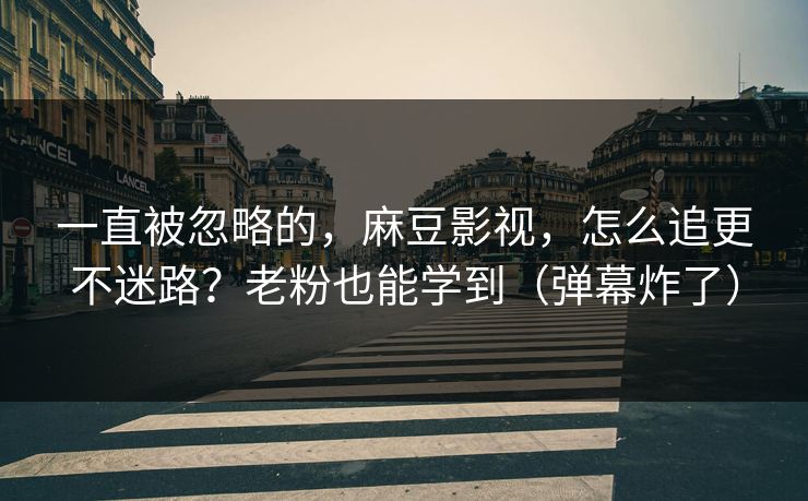 一直被忽略的，麻豆影视，怎么追更不迷路？老粉也能学到（弹幕炸了）
