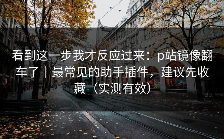 看到这一步我才反应过来：p站镜像翻车了｜最常见的助手插件，建议先收藏（实测有效）